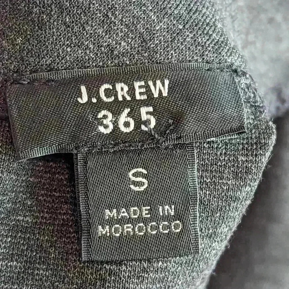 J Crew 365 Mock Neck Sleeveless Top Small Dark Charcoal Gray Business Casual - Picture 7 of 13